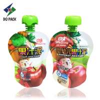 Food Packing custom Design Logo Printing Doypack Plastic Stand up Pouch  spout pouch juice