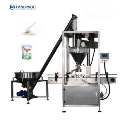 Landpack automatic filling machine powder big bottle food beverage powder filling machine